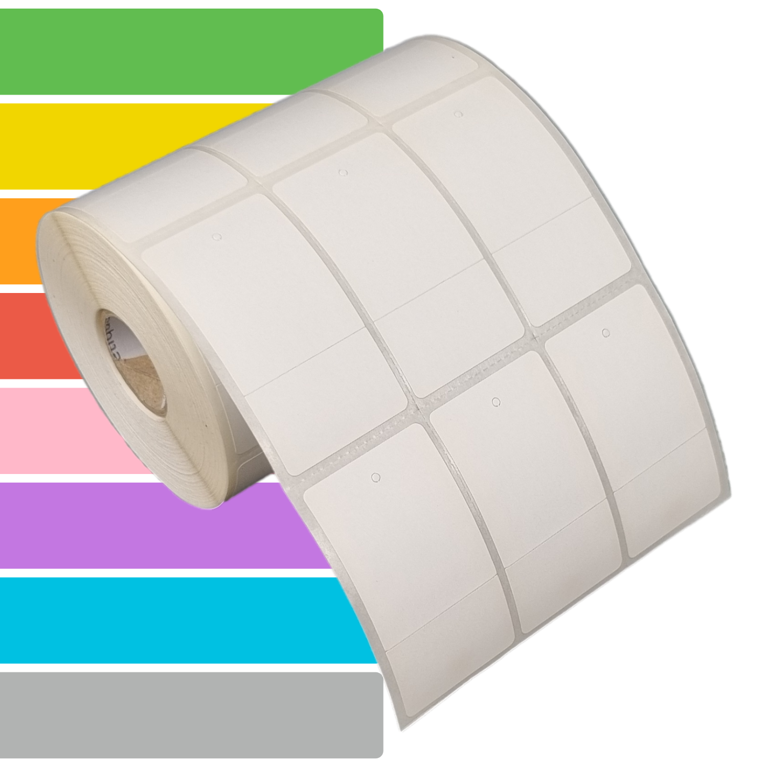 Etiqueta tag roupa adesiva 33x60mm 3,3x6cm (3 colunas) 1 corte