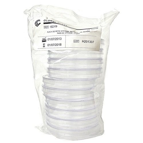 Placa De Petri 90x15Mm Estéril 100 Unidades - Laderquimica - Linha ...
