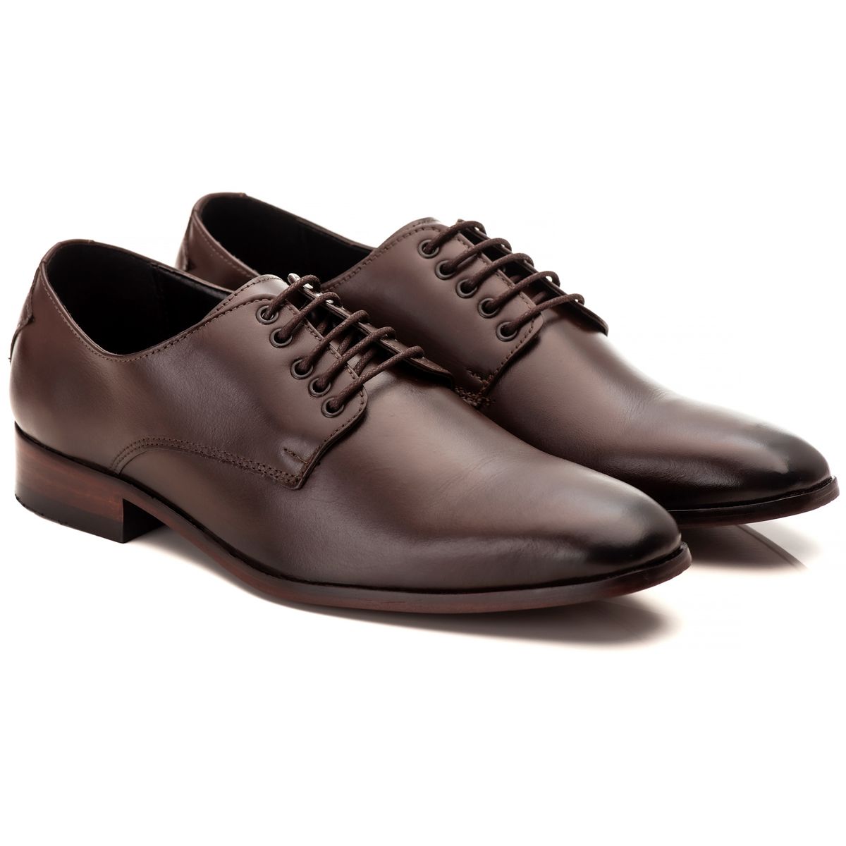 Sapato Social Anube Italiano em Couro Masculino 200 Caf Anube