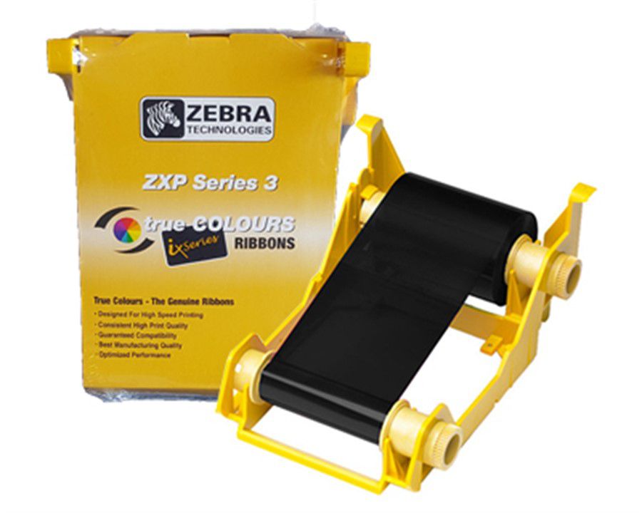 Z1001 Ribbon Ribbon Zebra Preto 800011-101 P/ ZXP1 C/ 1000 Impr. - Smart-ID ...