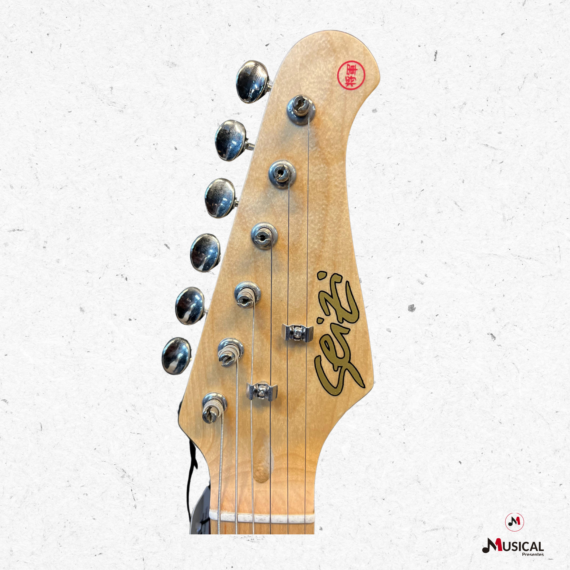 GUITARRA SEIZI VINTAGE SHINOBI SEYMOUR DUCAN ASH STRATO SUNBURST MAPLE ...