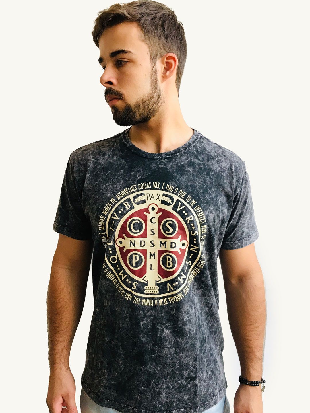 Camiseta São Bento - Sede Santos - Moda Católica