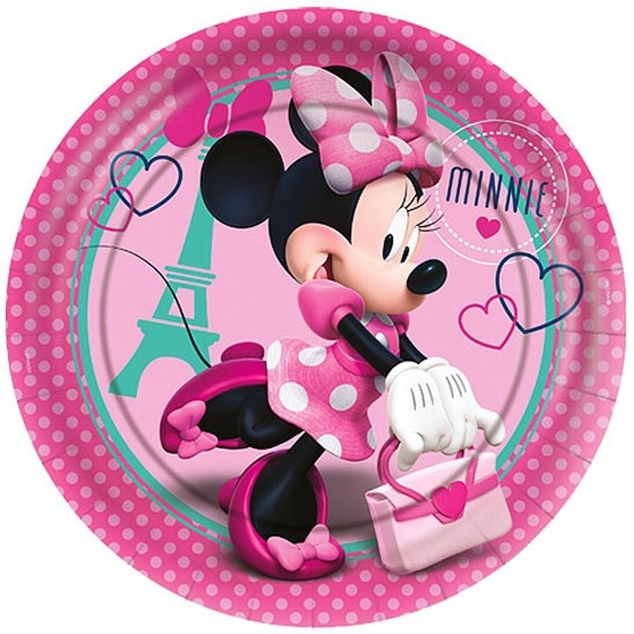 Bolo minnie rosa c/ papel arroz especial 