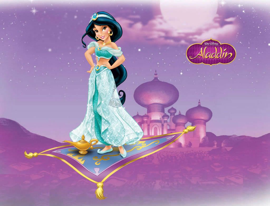 Topo de Bolo Princesa Jasmine Topper Personalizado Jasmine