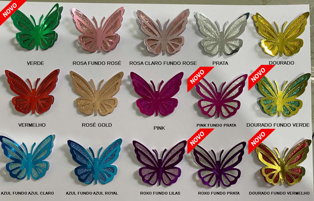 Em promoção! Cor-de-rosa Roxo Azul Borboleta Decoração Do Bolo