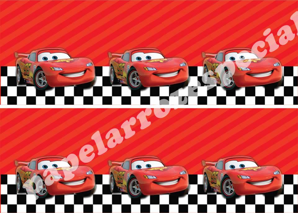 Carros Cars Disney Papel De Arroz Para Bolo Comestível