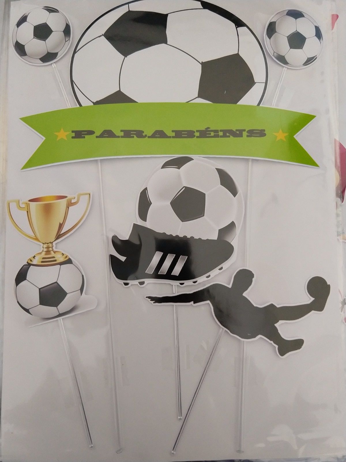 Topo de bolo personalizado no tema Futebol