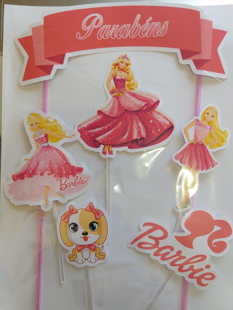 Topo de bolo personalizado no tema Princesa bailarina