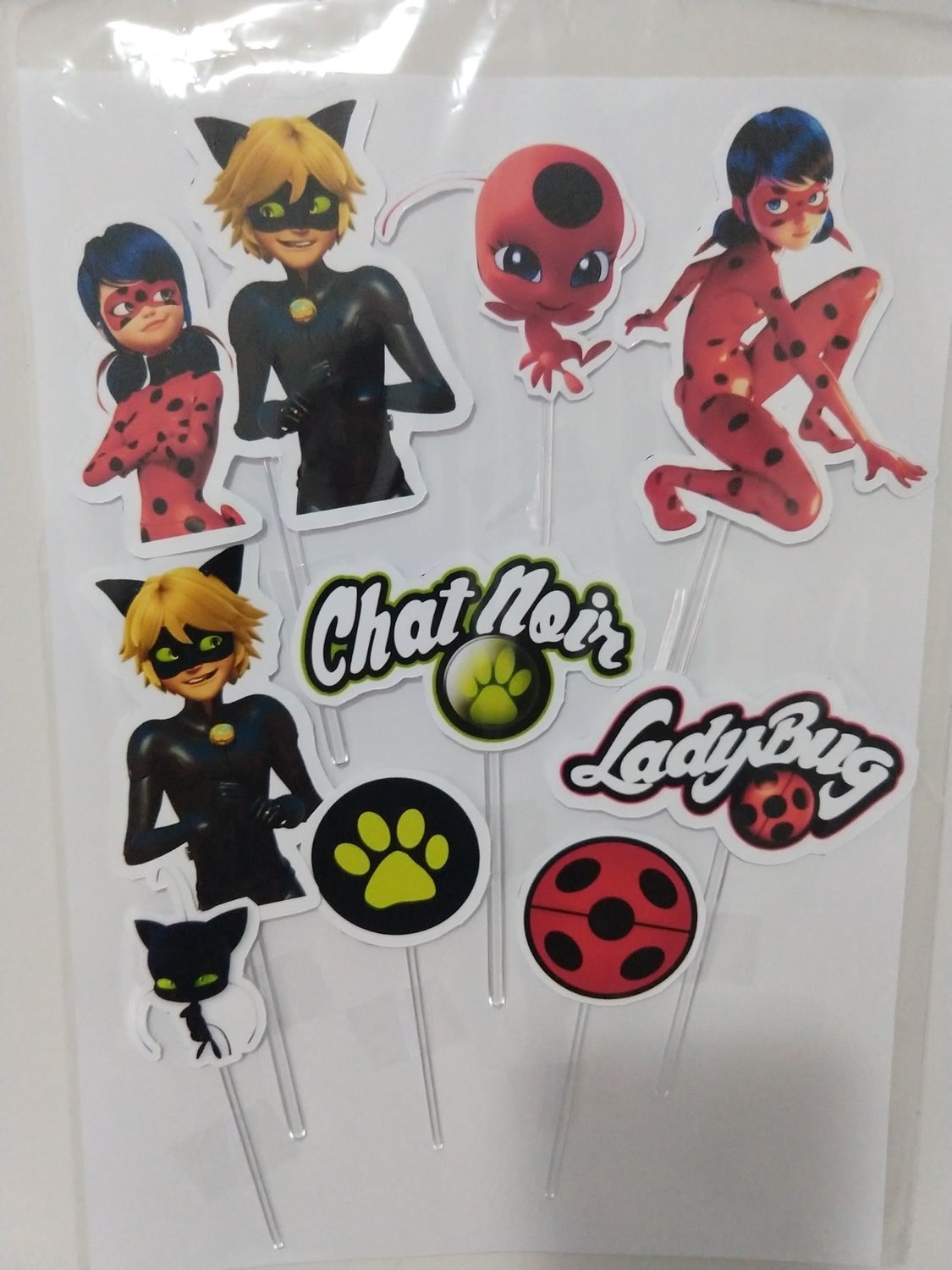 Topo Topper de Bolo Personalizado Ladybug