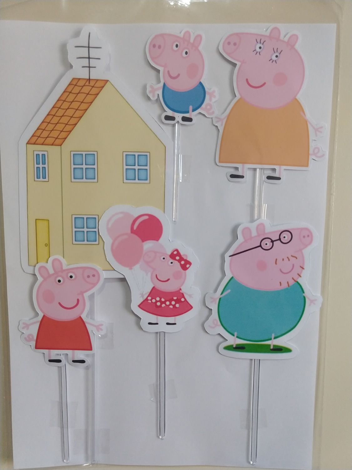 Topo Topper Decoração Bolo Aniversário Peppa Pig