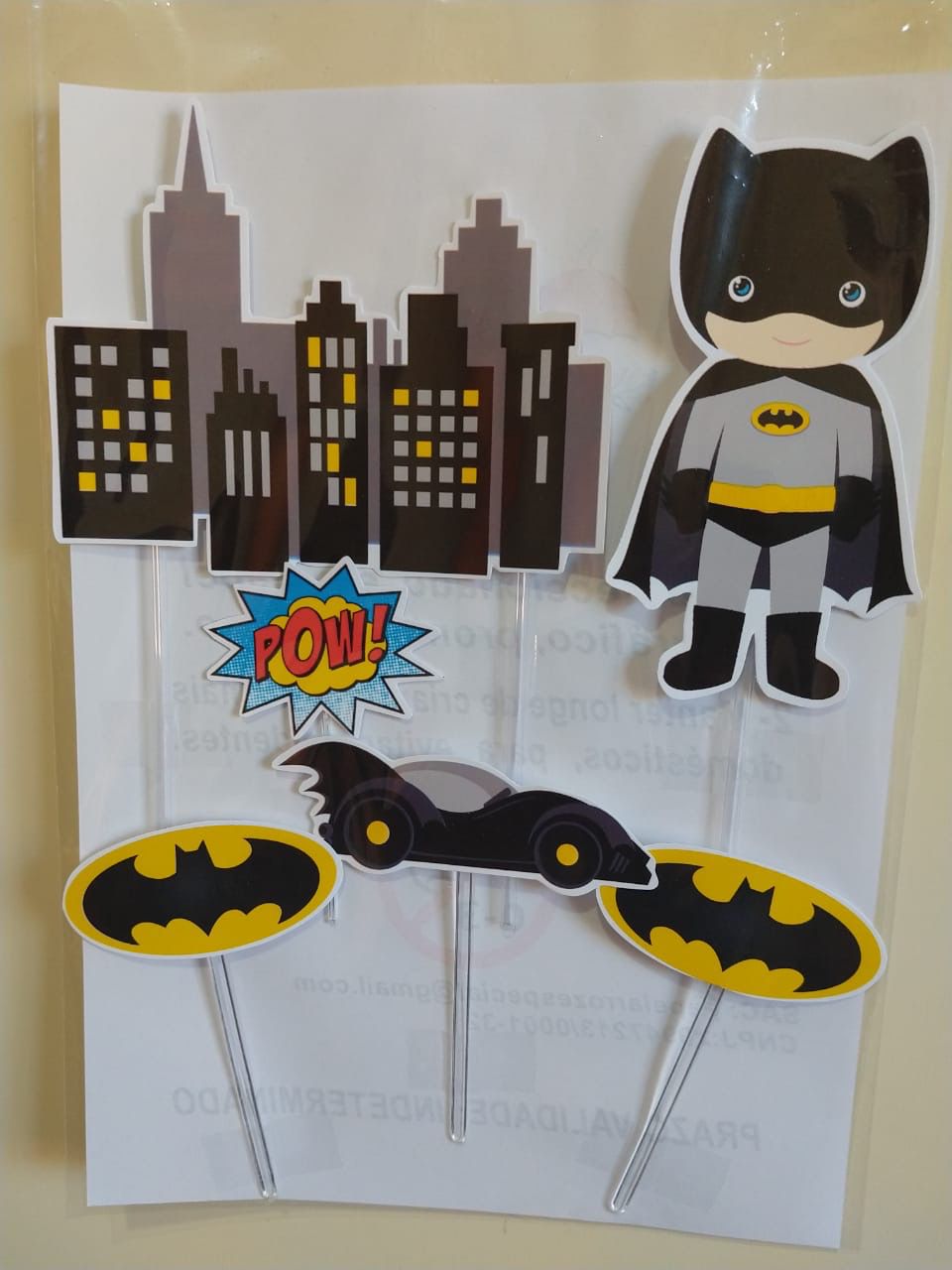 Topo de Bolo Lego Batman