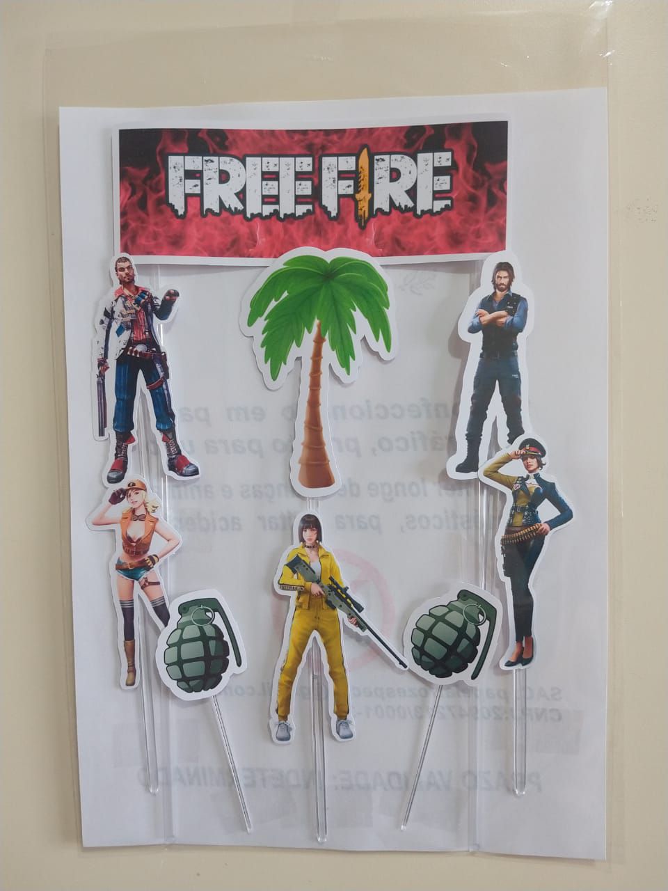 Papel Arroz Free Fire - Personalizado
