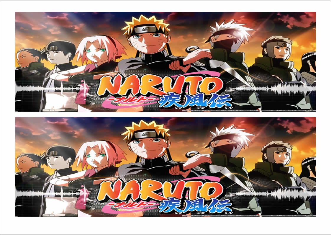 NARUTO TOPO DE BOLO (PAPEL FOTOGRÁFICO) - PAPEL ARROZ ESPECIAL