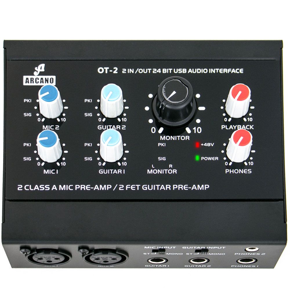 Interface de áudio USB Arcano OT2 Rede Discovery O portal do