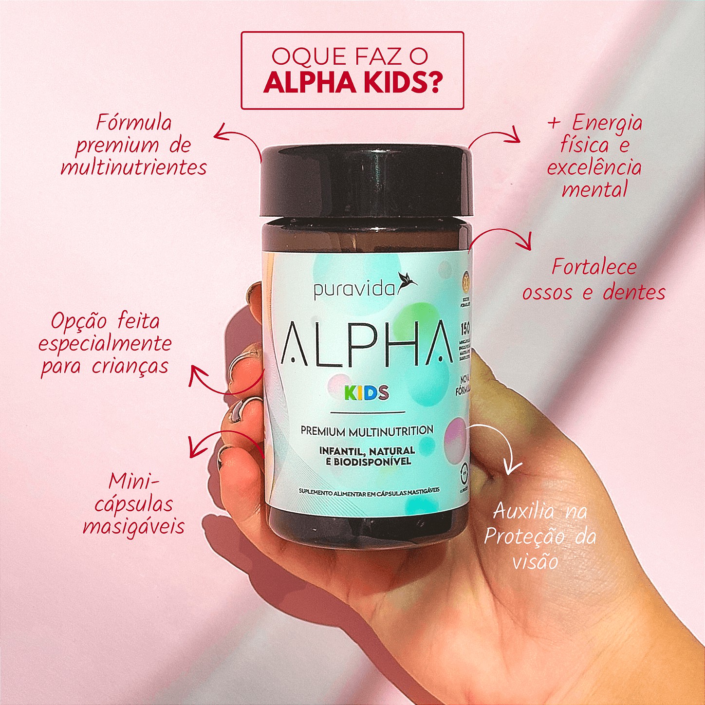 Alpha Kids Multivitamínico Premium 150 mini-Cápsulas - Puravida ...