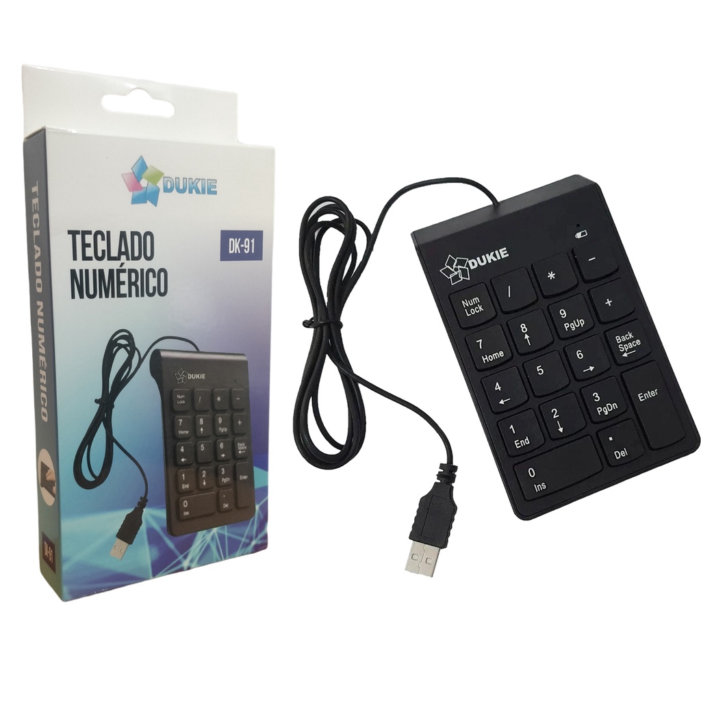 Mini Teclado Numérico Usb Com Fio