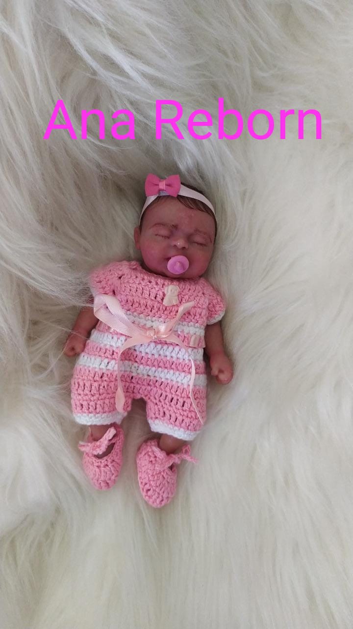 Mini Bebê Reborn Silicone Sólido Menina Oferta Só Hoje