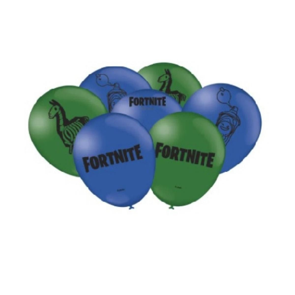 BALÃO METALIZADO 46CM PERSONALIZADO FORTNITE - BALÃO FORTNITE 46CM - RICA  FESTAS