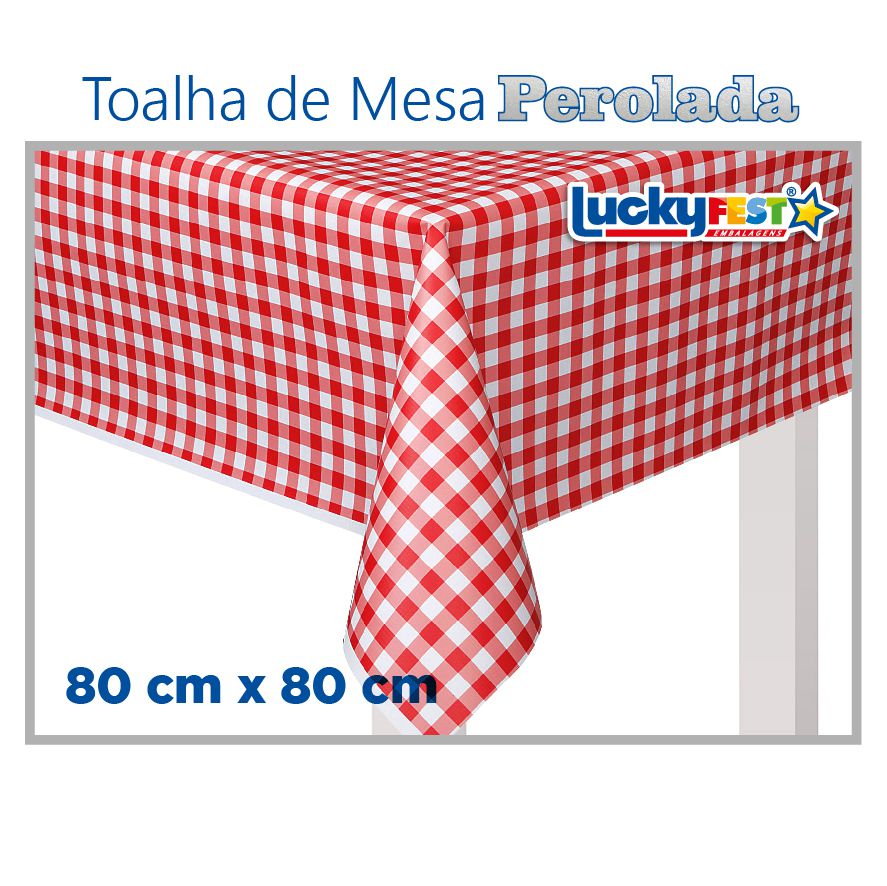 Toalha de mesa bordada no xadrez vermelho – Diário de Amélia