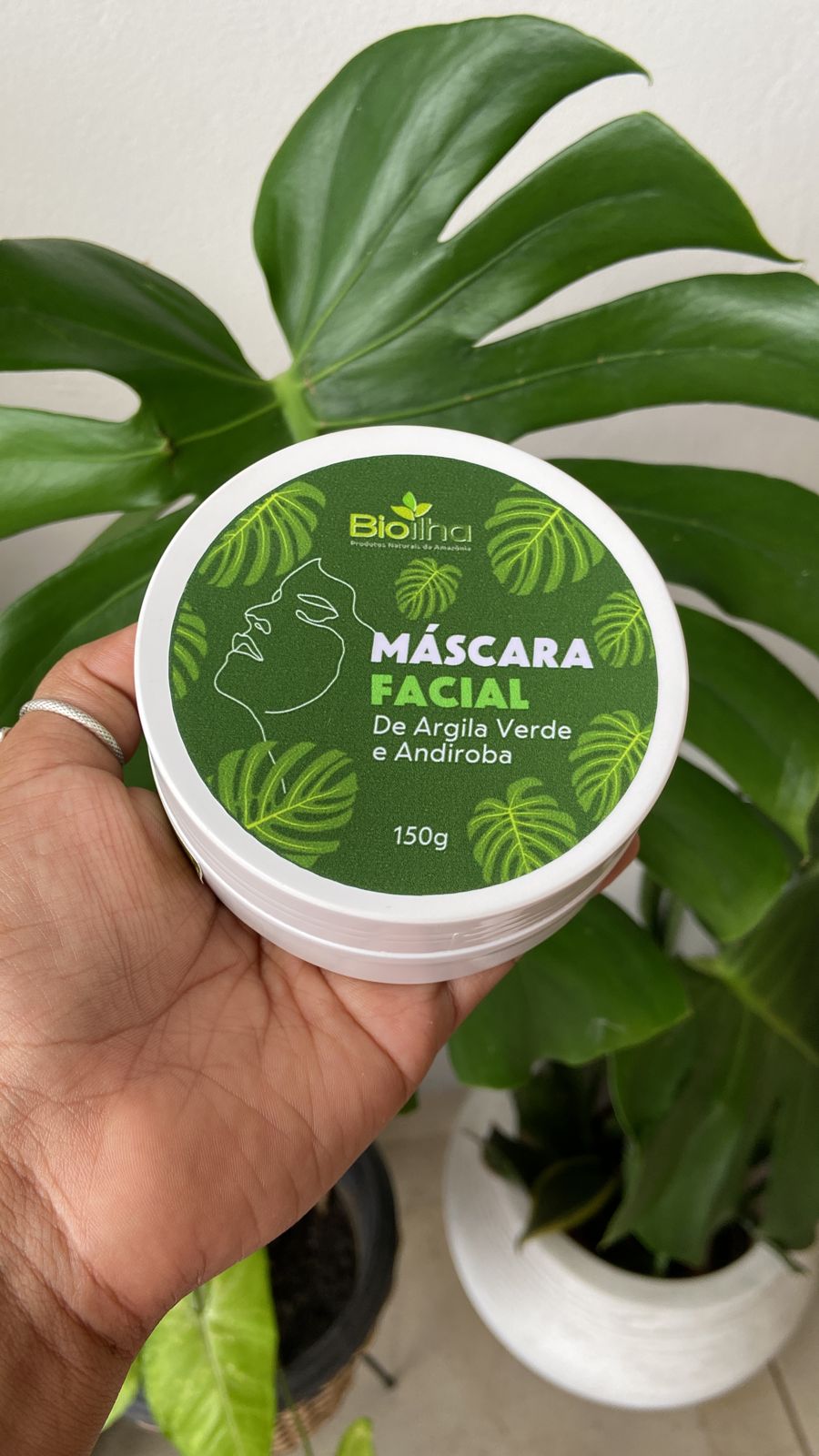 Máscara facial de Argila Verde e Andiroba 100g - Bioilha