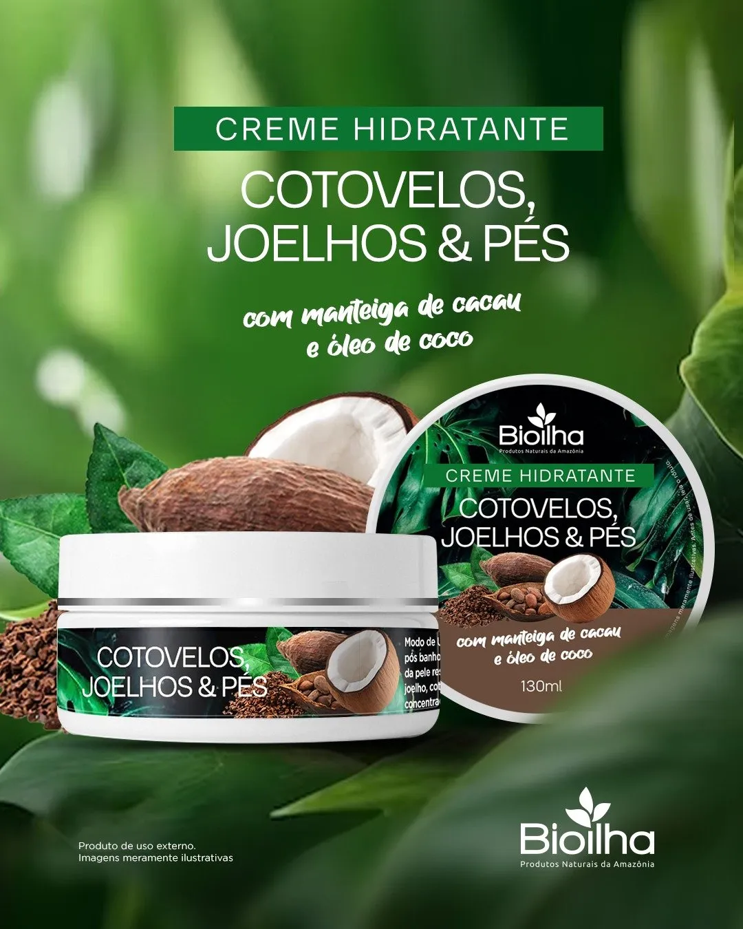 Creme para os pés, cotovelos e joelhos 120ml - super hidratante (Foot ...