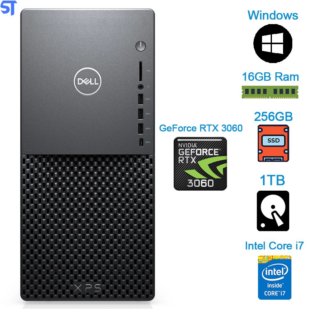 Microcomputador Dell XPS 8940 Core i7-10700, RAM 16GB Microcomputador Dell XPS 8940 Core i7-10700, RAM 16GB