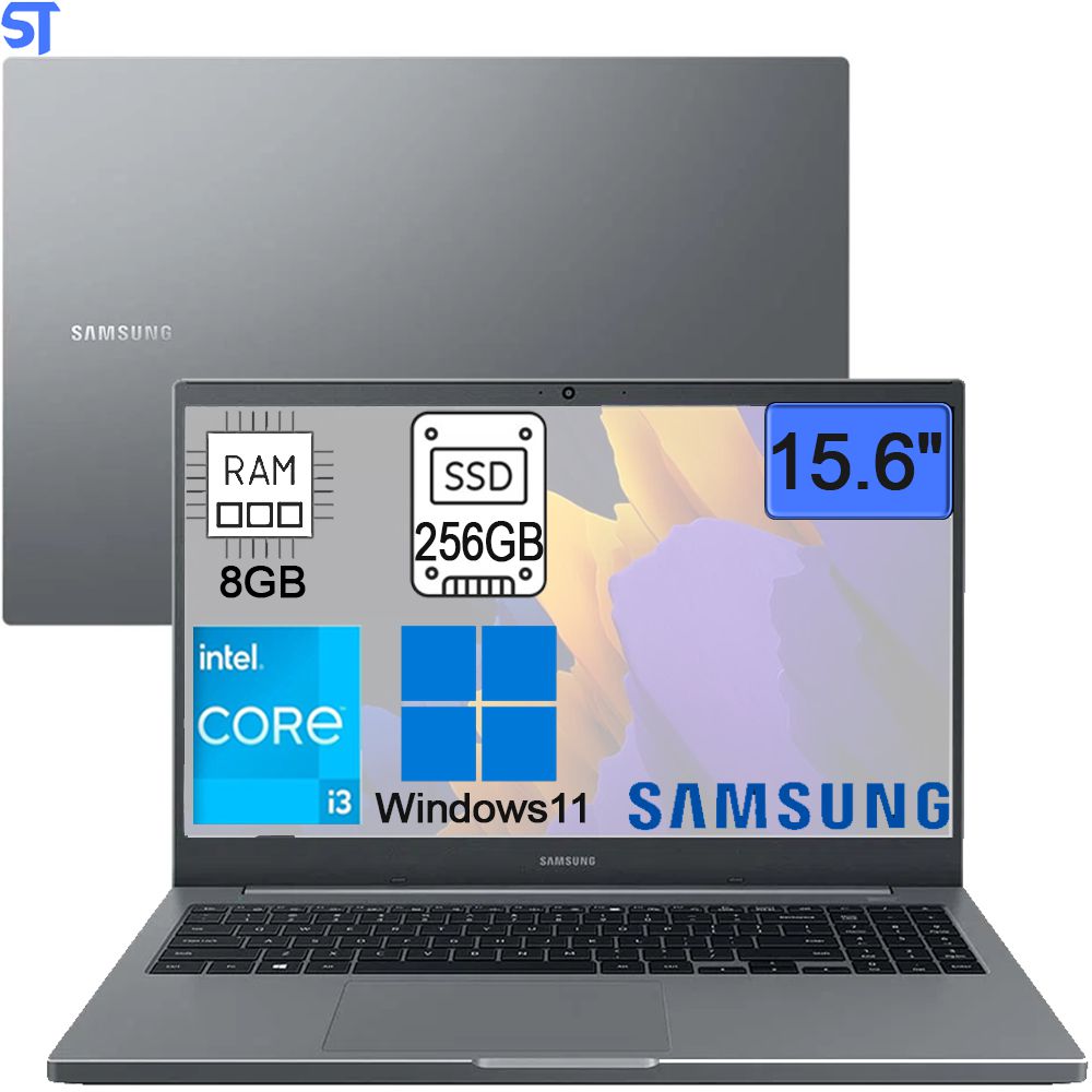 Core i3✨8145U✨SSD✨Windows11✨16GB✨ノートパソコン Notebook Samsung Book Intel Core i3-1115G4 11ª Geração Cinza 8GB