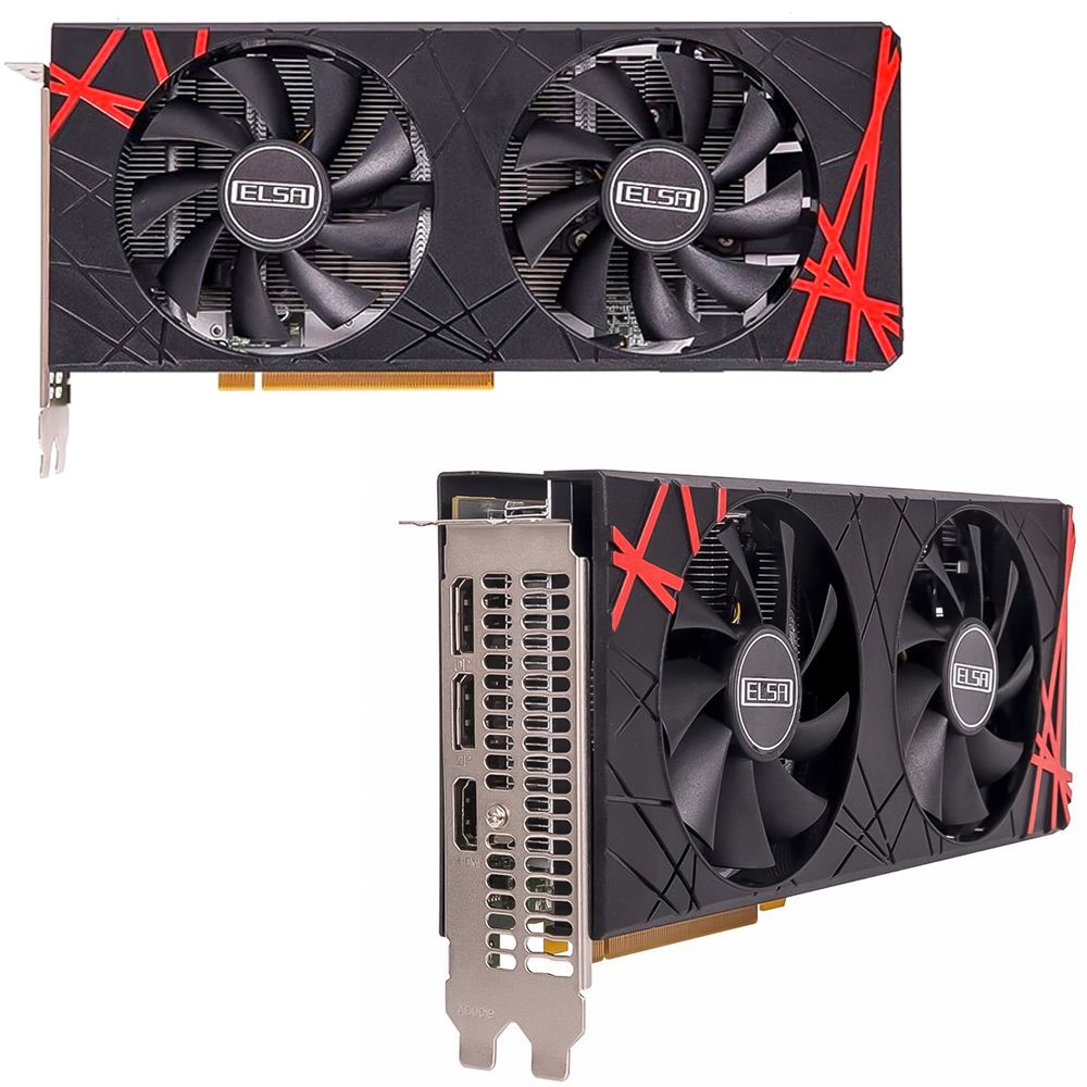 Placa de Vídeo Amd Radeon RX 580 8gb gddr5 256bit ELSA Placa de Vídeo Amd Radeon RX 580 8gb gddr5 256bit ELSA