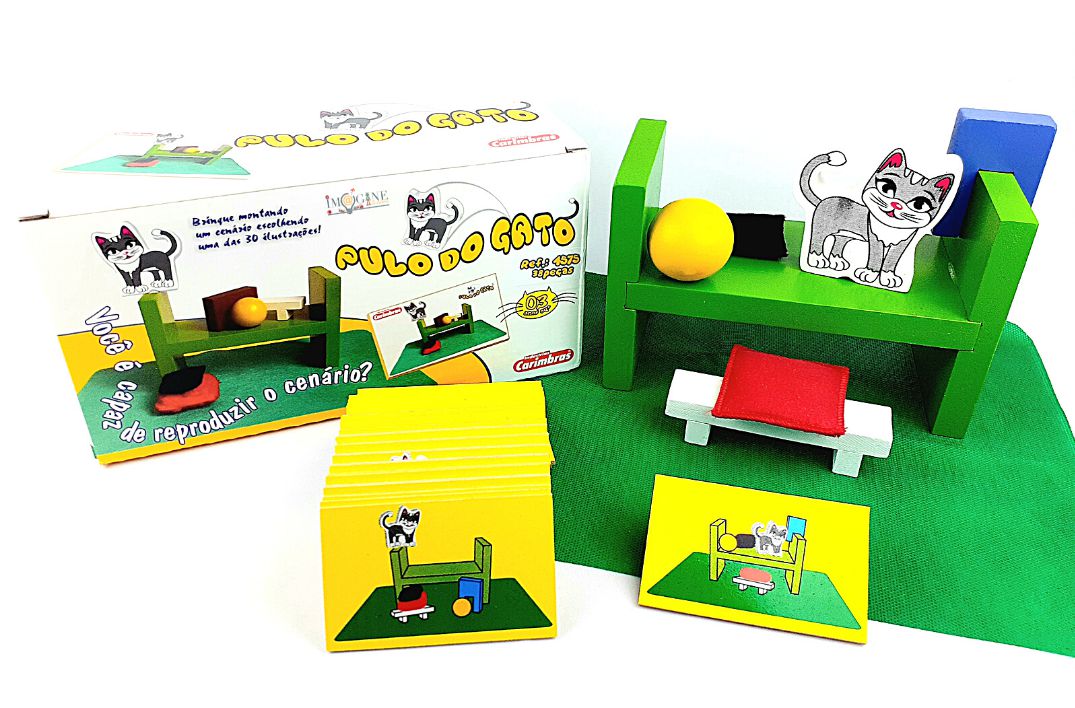 Jogo Pulo do Gato Material Pedagógico Didático Pedagógico - Bambinno -  Brinquedos Educativos e Materiais Pedagógicos