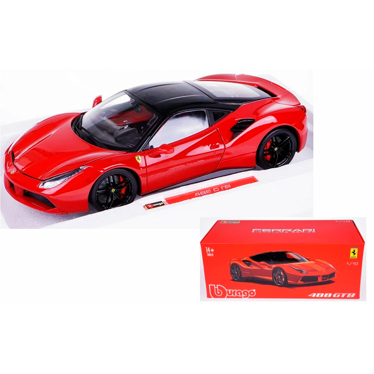 Ferrari 488 GTB (Bburago) 1/18e
