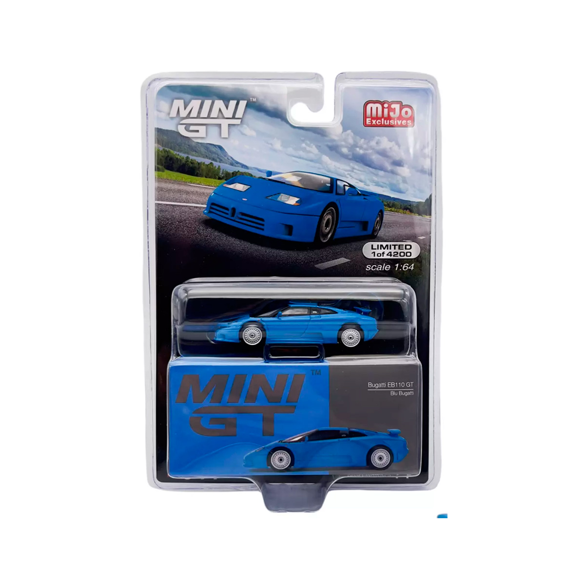 Miniature Bugatti EB110 GT 1995 échelle 1/64 Par Mini GT - Boîte Scellée, Comme Neuve