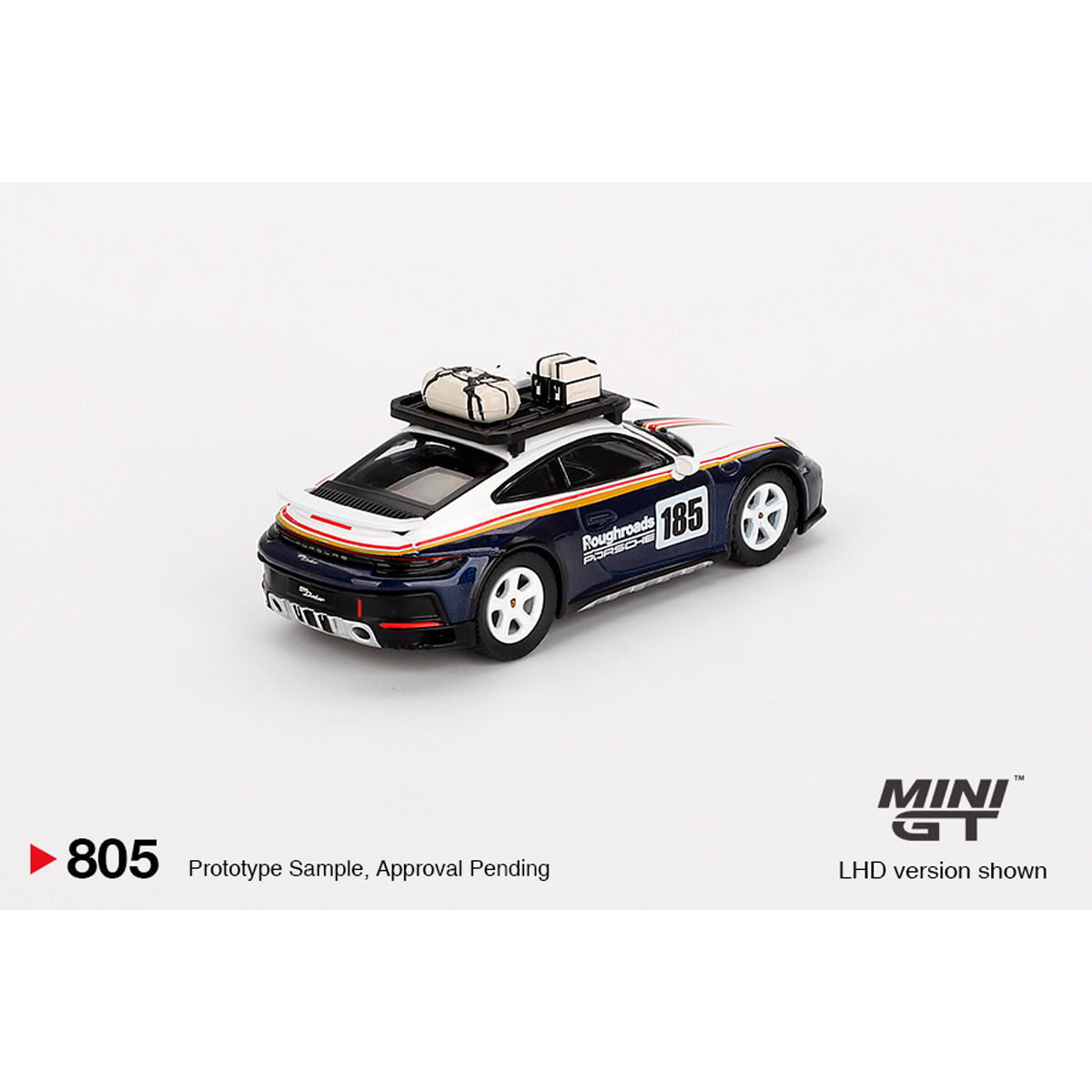 Miniature Porsche 911 (992) Dakar Ice Rally – 1:64 Truescale Mini GT – Neuve
