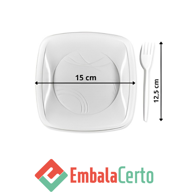 Kit Festa Q Line Branco: Descartáveis Práticos para Eventos ...