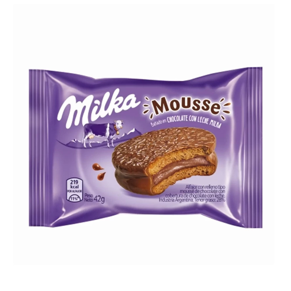 Alfajor Milka Mousse 42g - Família Scopel Delivery Alfajor Milka Mousse 42g - Família Scopel Delivery