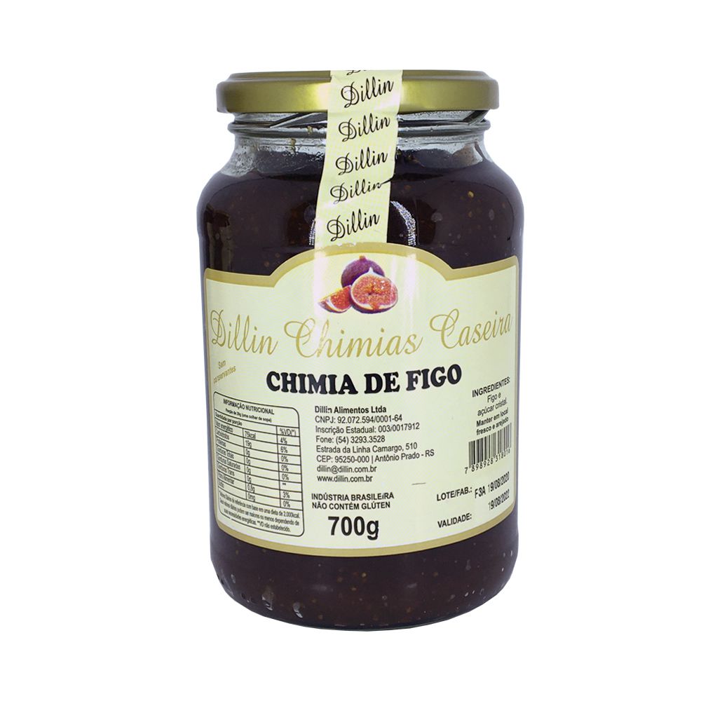 Chimia de Figo Dillin Shelf 700G - Supermercado E Fruteira São