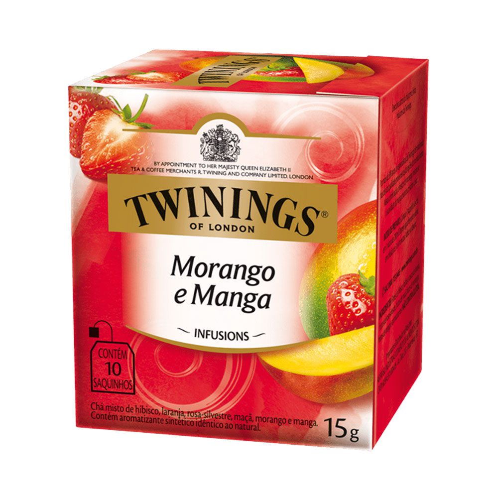 Chá Twinings Morango e Manga 15g - Família Scopel Delivery