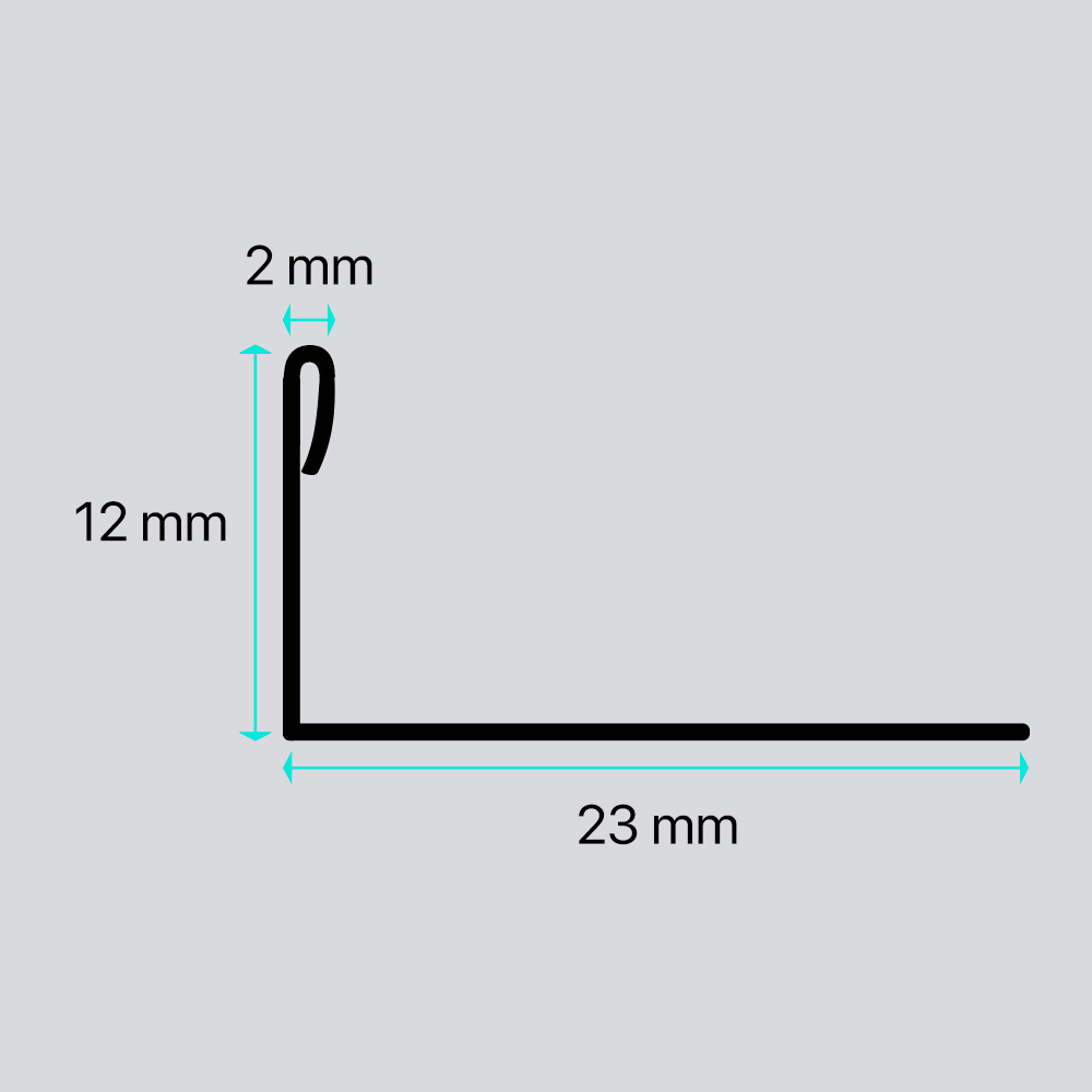 Filete Slim Inox 304 Escovado 120 cm - Pastilhas BH