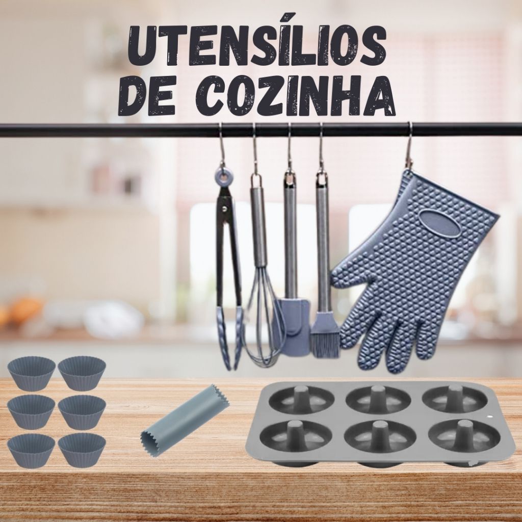 Jogo De Espátulas Pegador Silicone Bolo Confeitaria 5 Peças Livre