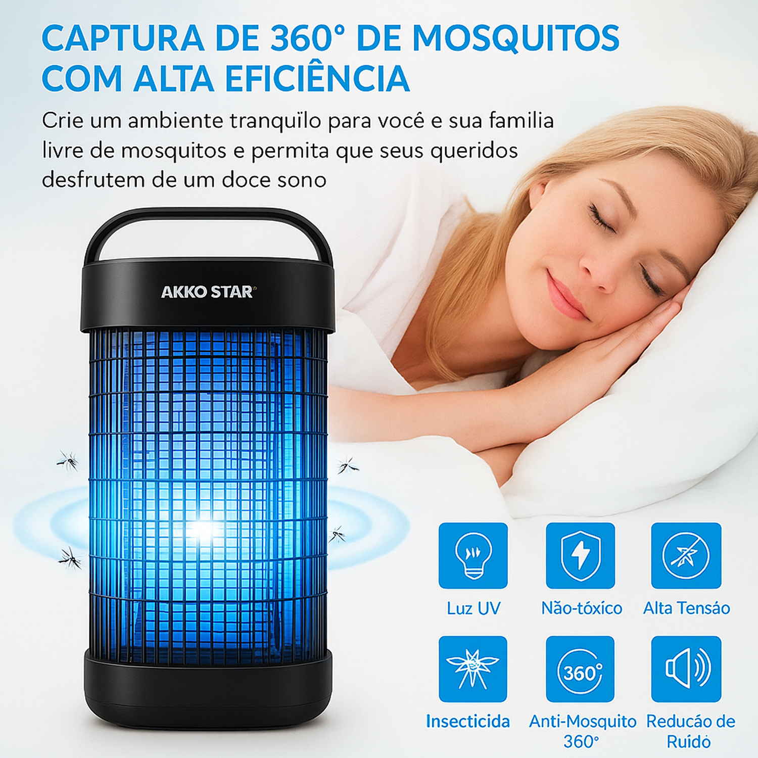 Mata Mosca Elétrico 20w 110V Luz UV - 81296 - YDTECH
