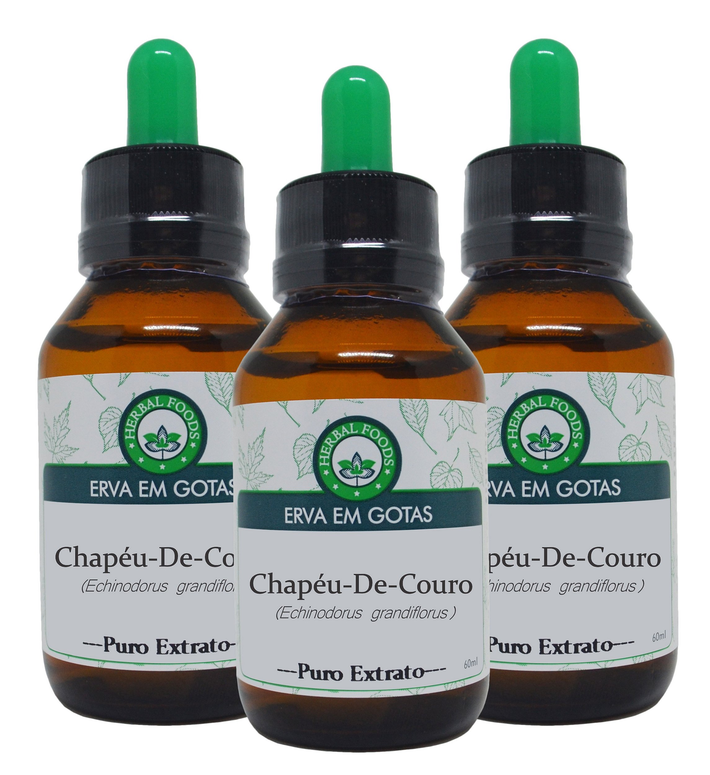 3 Extratos de Chapéu de Couro - 60ml - Herbal Foods