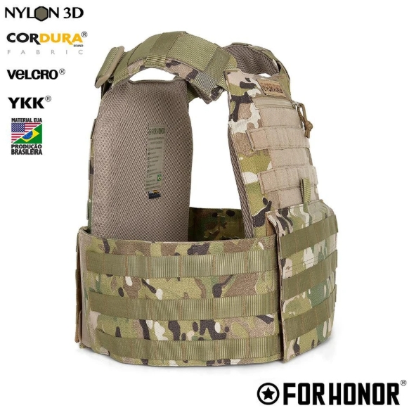COLETE PLATE CARRIER EVOLUTION CORDURA 1000 - CAMUFLADO MULTICAM ...