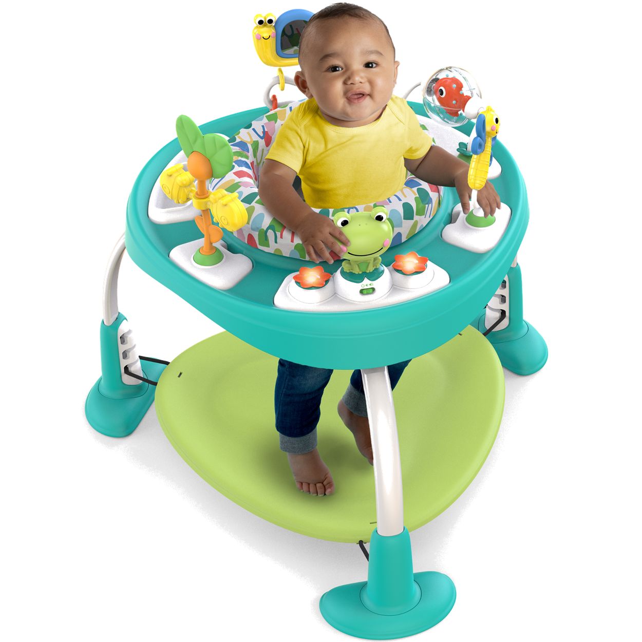 Centro de Atividades Bright Starts Bounce Bounce Baby Verde - Maçã Verde  Baby