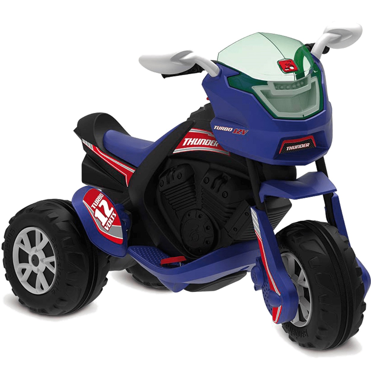 Moto Eletrica Infantil Bandeirante Super Thunder 12V Black - Maçã Verde Baby