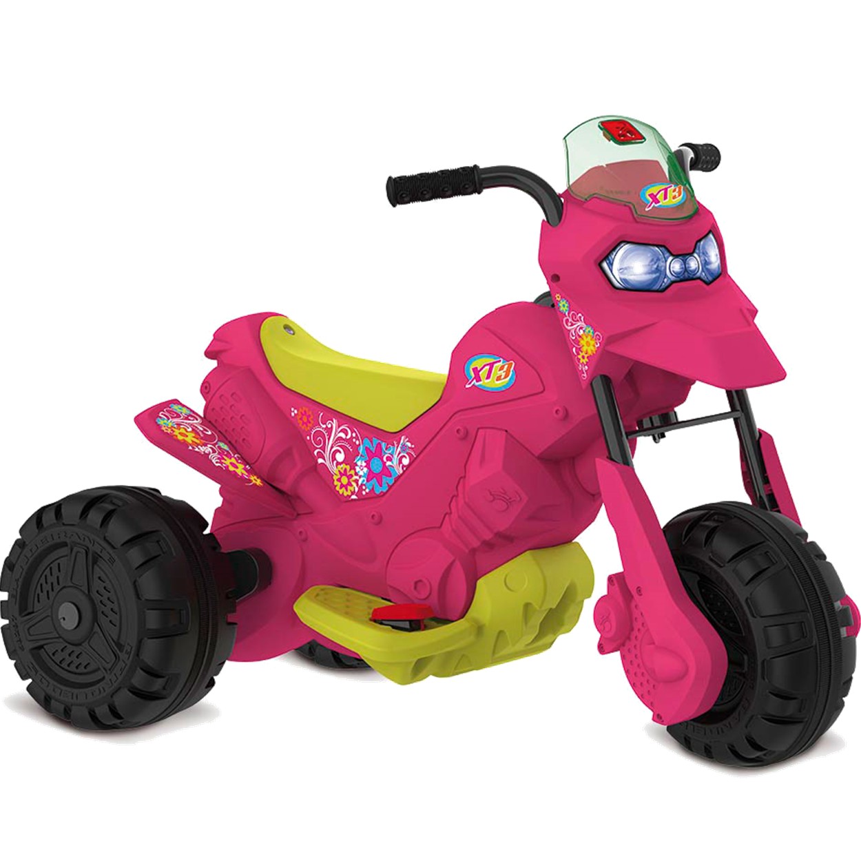 Moto Eletrica Infantil Bandeirante XT3 6V Pink Rosa Meninas - Maçã Verde  Baby