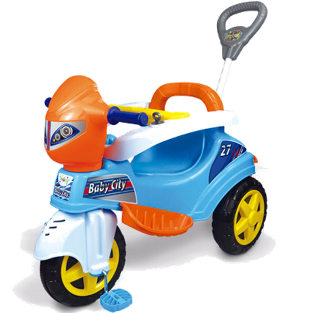 Triciclo Infantil Baby City Spider com Empurrador - Maral