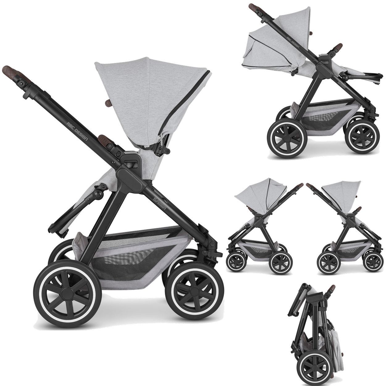 Carrinho de Bebe Reversivel ABC Design Samba Fashion Mineral