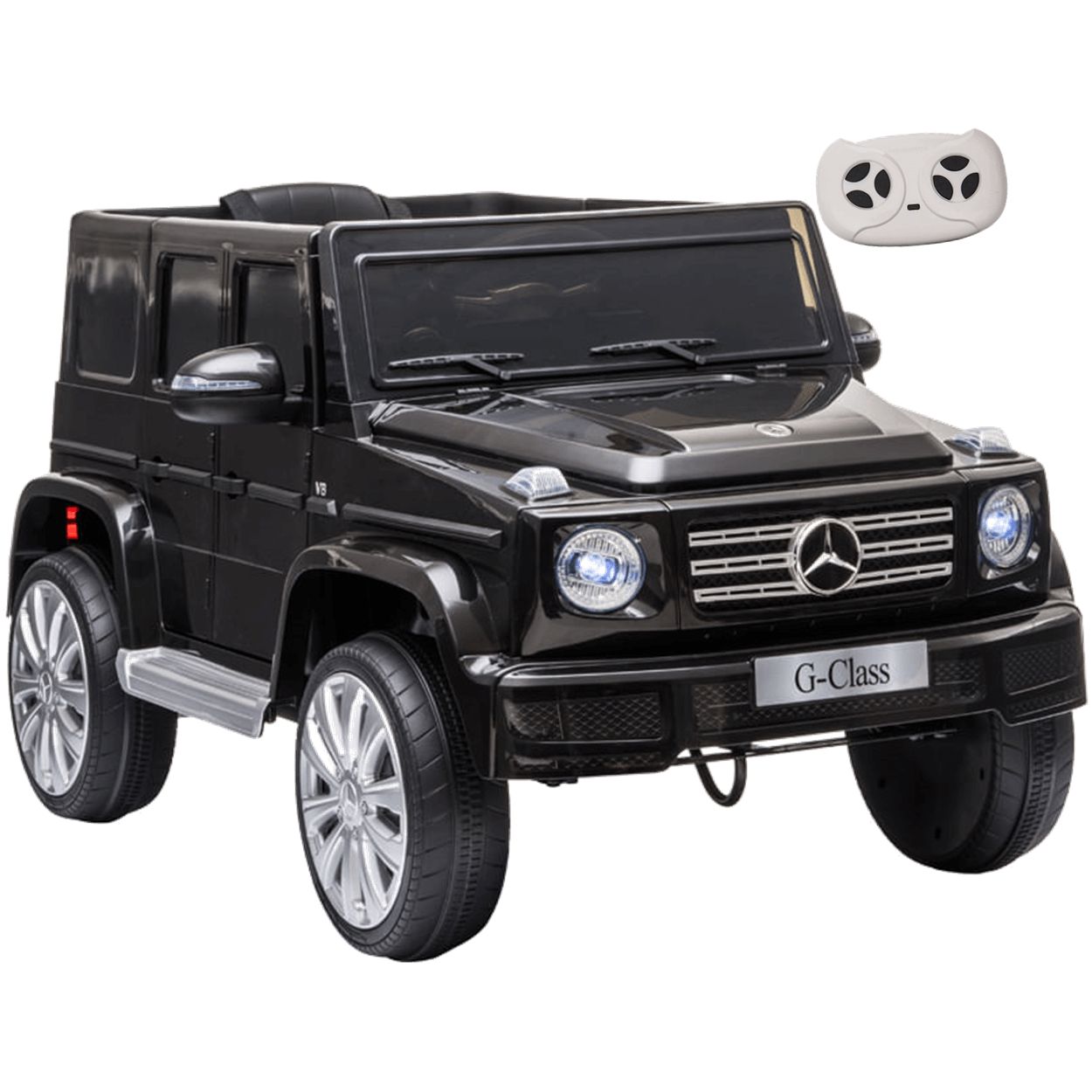 Carro Elétrico Infantil Mercedes Bens 6V Com Controle Remoto Preto