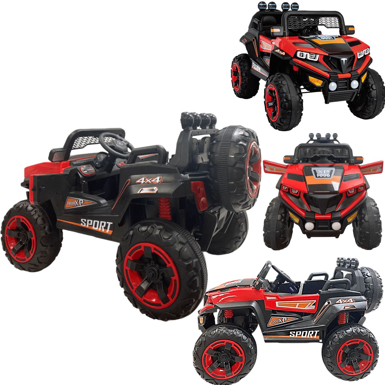HENRI　スタジオ 　カーボーイ Carro UTV Elétrico Bang Toys Solar Cruiser Laranja 12V Controle