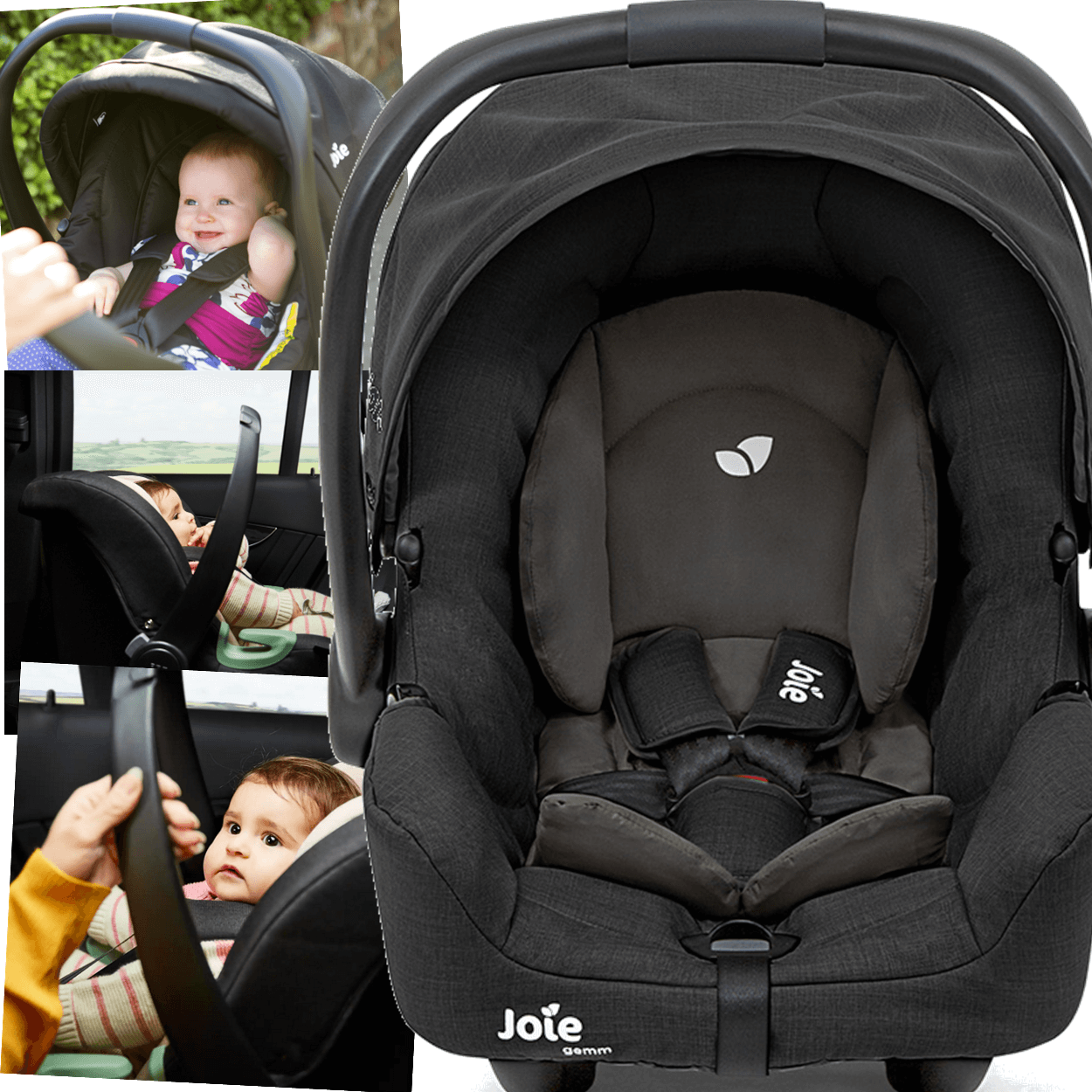 Bebe Conforto Cadeirinha para Carro Joie Gemm Cinza Shale - Maçã