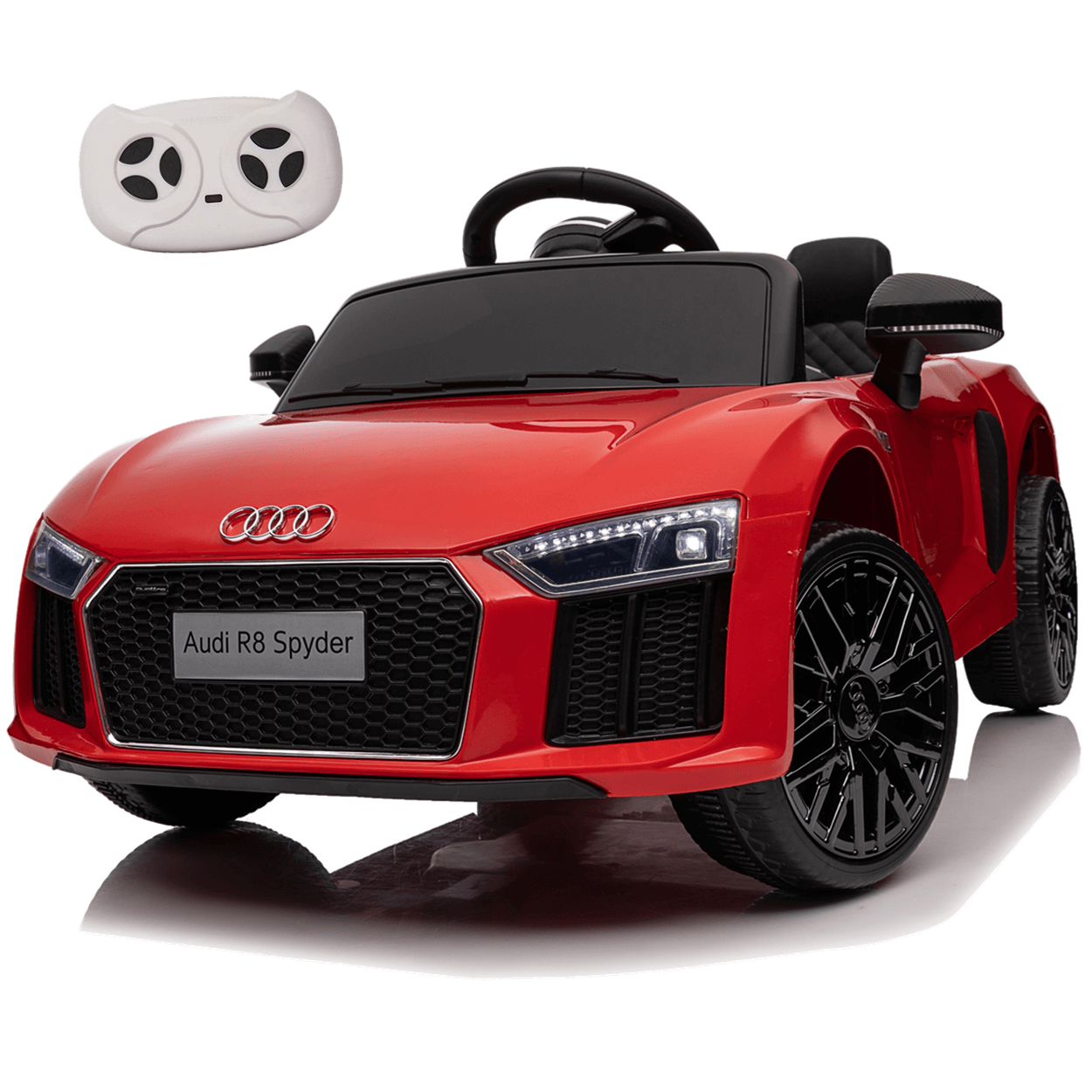 Carro Eletrico Zippy Toys Audi R8 Spyder 12V com Controle Vermelho